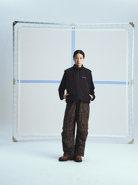 MOUNTAIN FEVER LEOPARD RIPSTOP PLEATED PARACHUTE PANTS