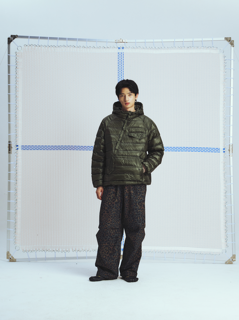 MOUNTAIN FEVER LEOPARD RIPSTOP PLEATED PARACHUTE PANTS