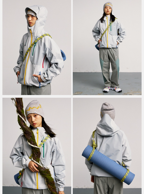 MOUNTAINFEVER ASYMMETRIC COLORBLOCK 3L SHELL JACKET
