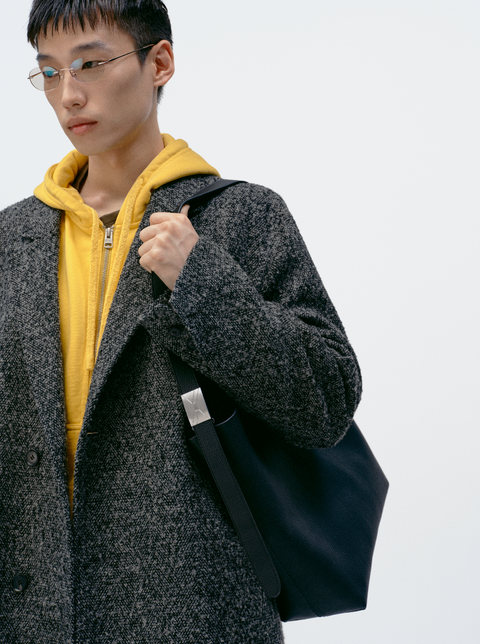 SIMPLE PROJECT HINGE BELT TOTE BAG