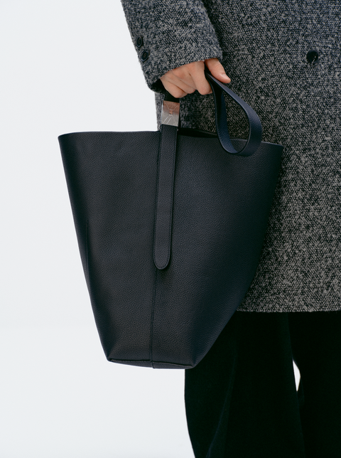 SIMPLE PROJECT HINGE BELT TOTE BAG
