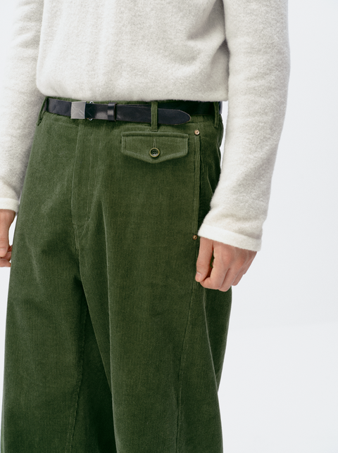 SIMPLE PROJECT CORDUROY STRAIGHT-LEG PANTS