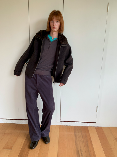 SIMPLE PROJECT CASHMERE BLEND JACKET
