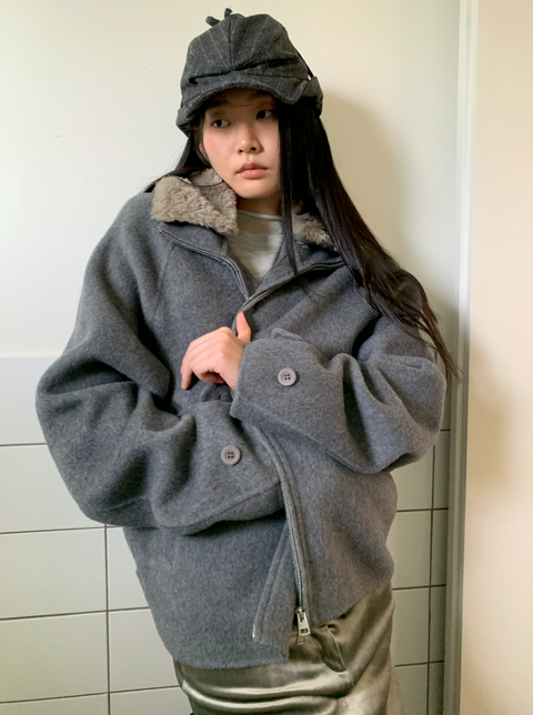 SIMPLE PROJECT CASHMERE BLEND JACKET