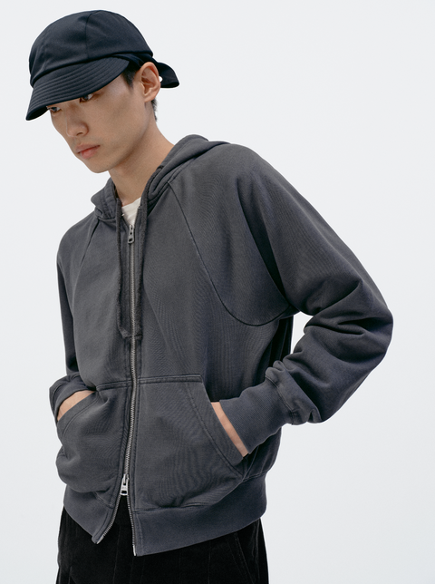 SIMPLE PROJECT WASHED OVERDYED SWEATSHIRT
