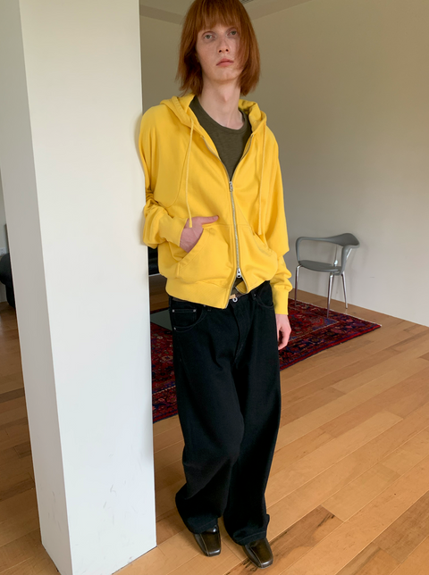 SIMPLE PROJECT WASHED OVERDYED SWEATSHIRT