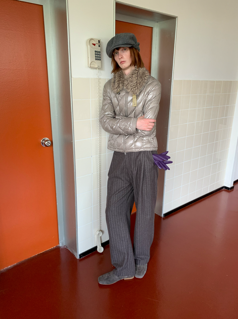 SIMPLE PROJECT V3 PLEATED WOOLEN TROUSERS