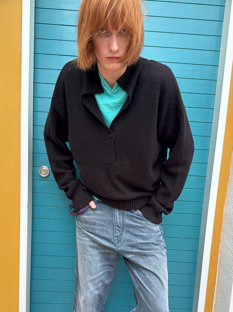 SIMPLE PROJECT V-NECK SWEATER