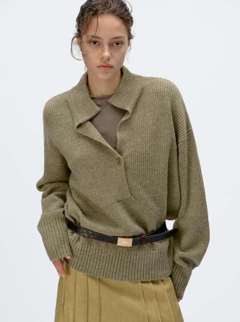 SIMPLE PROJECT V-NECK SWEATER