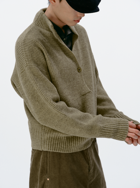 SIMPLE PROJECT V-NECK SWEATER