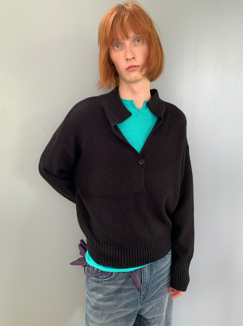SIMPLE PROJECT V-NECK SWEATER