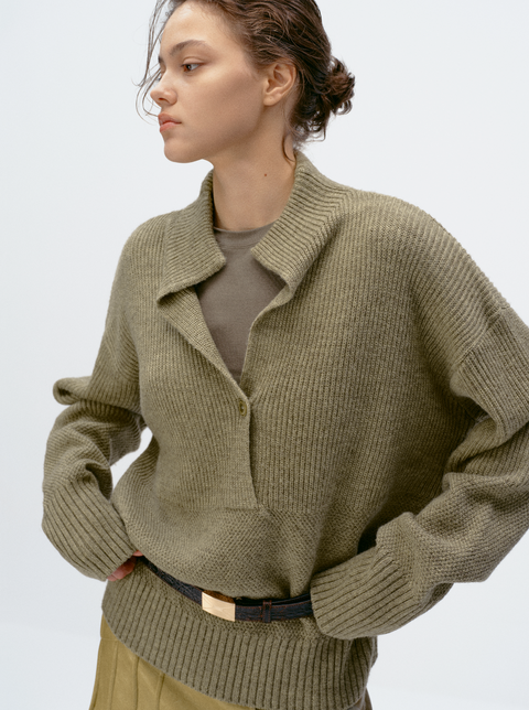SIMPLE PROJECT V-NECK SWEATER
