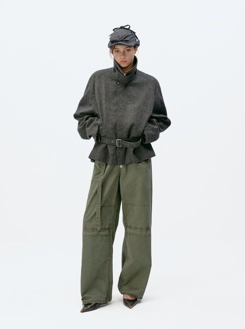 SIMPLE PROJECT WASHED TROUSERS