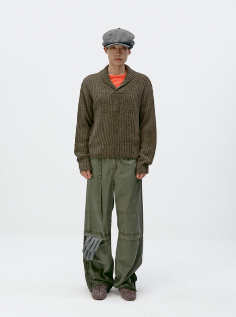 SIMPLE PROJECT WASHED TROUSERS
