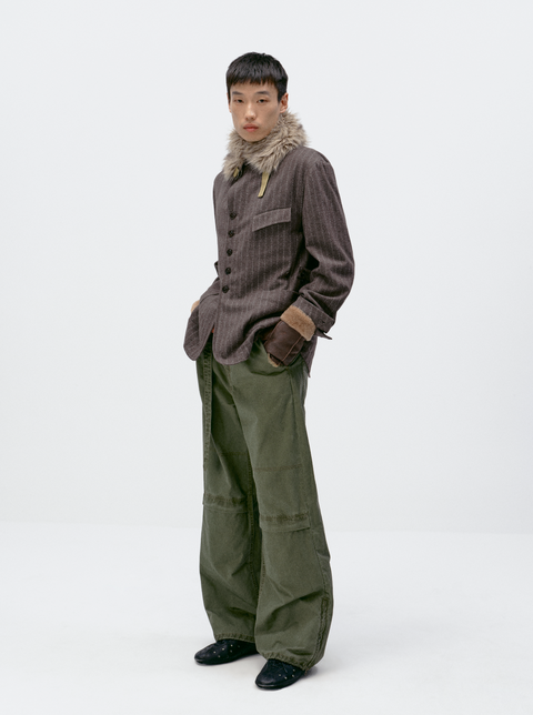 SIMPLE PROJECT WASHED TROUSERS