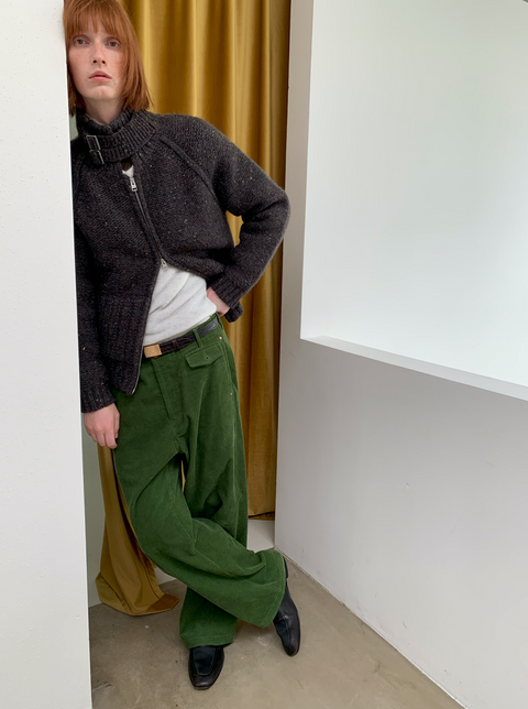 SIMPLE PROJECT WOOL CARDIGAN