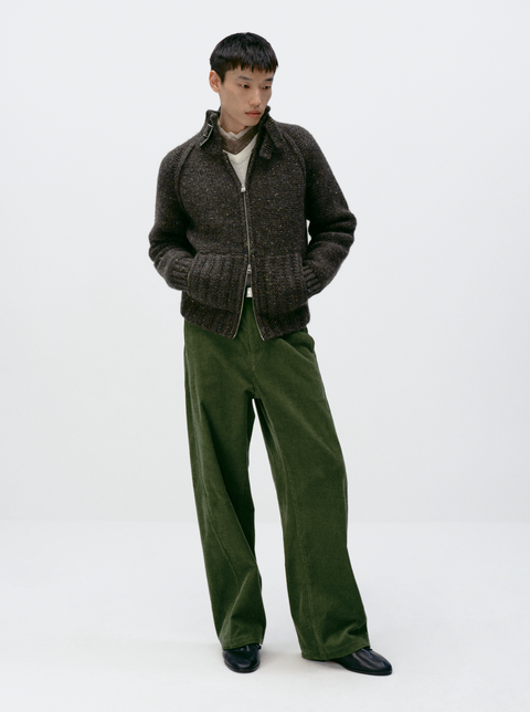 SIMPLE PROJECT WOOL CARDIGAN