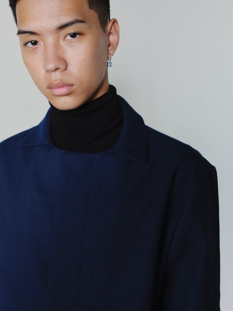 SAIRENSSEI STRUCTURED-COLLAR CORDUROY JACKET