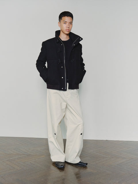 SAIRENSSEI DECONSTRUCTED PLACKET PANTS