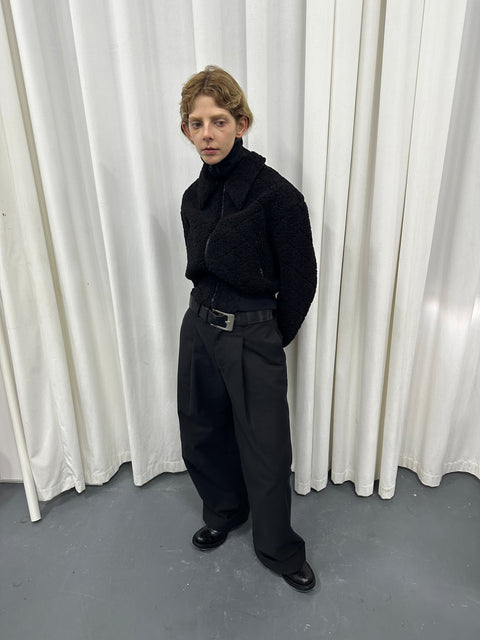 COSMOS WAVEYU BLACK CONTOUR LEG LONG PANTS