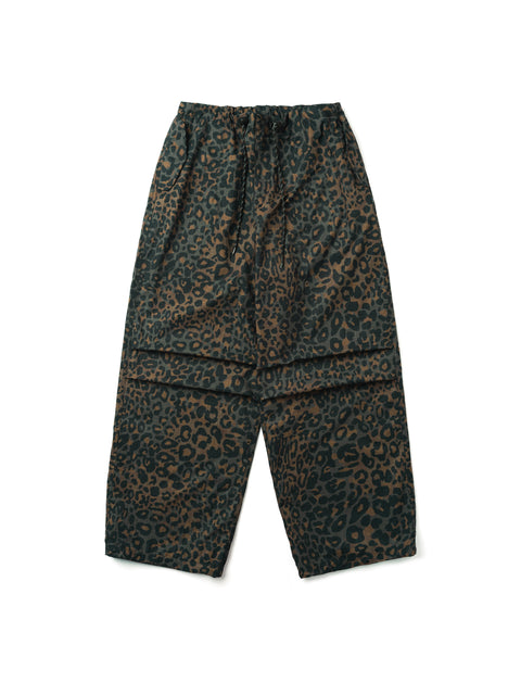 MOUNTAIN FEVER LEOPARD RIPSTOP PLEATED PARACHUTE PANTS