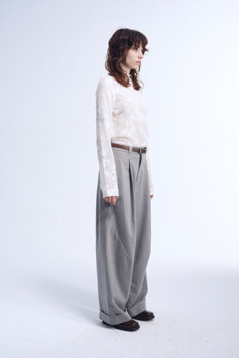 COSMOS WAVEYU LIME WIDE-LEG JEANS