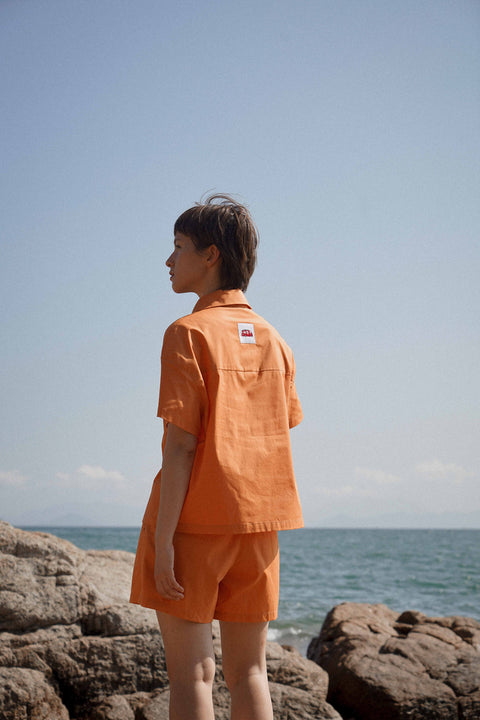 TRIPPIN ORANGE COTTON PAJAMA SET