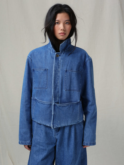 VAPOURBLUE PAINTER DENIM JACKET