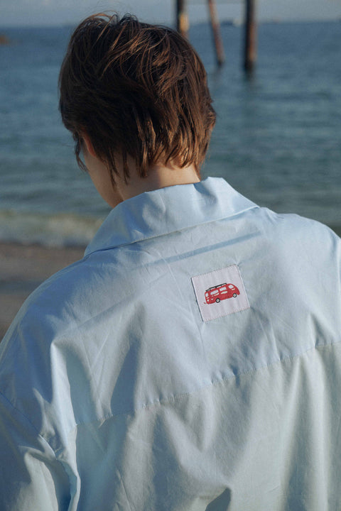 TRIPPIN BLUE COTTON PAJAMA SET