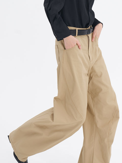 DOSORDONTS KHAKI WAVY TROUSERS