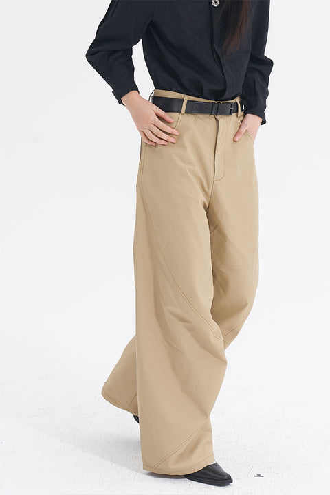 DOSORDONTS KHAKI WAVY TROUSERS