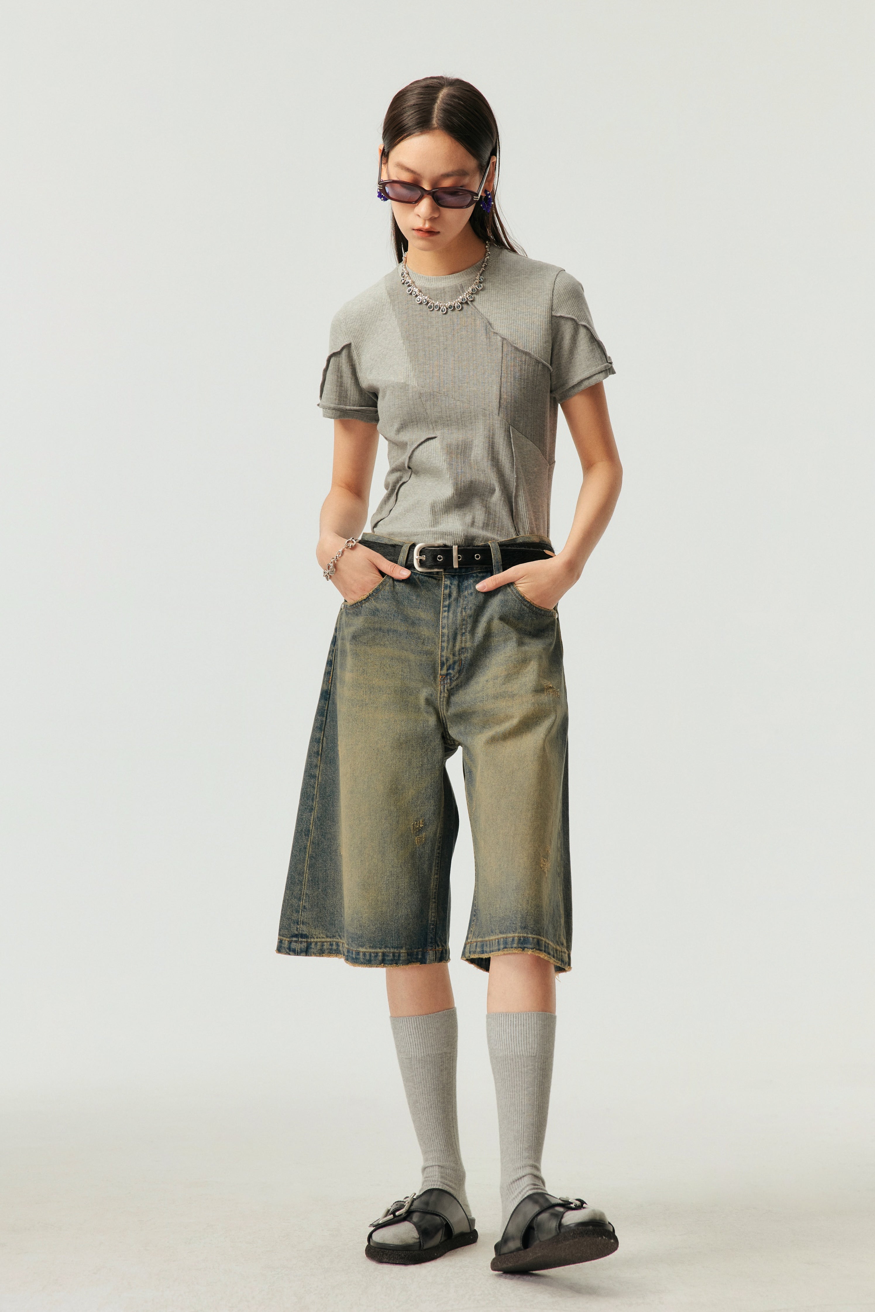 SIMPLE PROJECT VINTAGE WASH JORTS – remoldlab