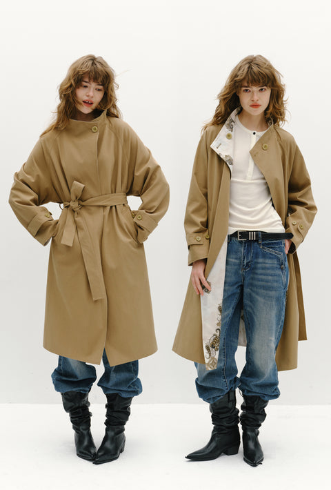 ROSE FOSSIL TRENCH COAT