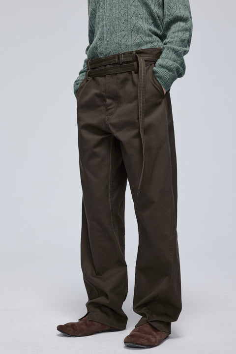 SIMPLE PROJECT TWISTED BELTED PANTS