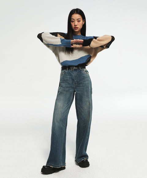 SIMPLE PROJECT STRAIGHT-LEG JEANS