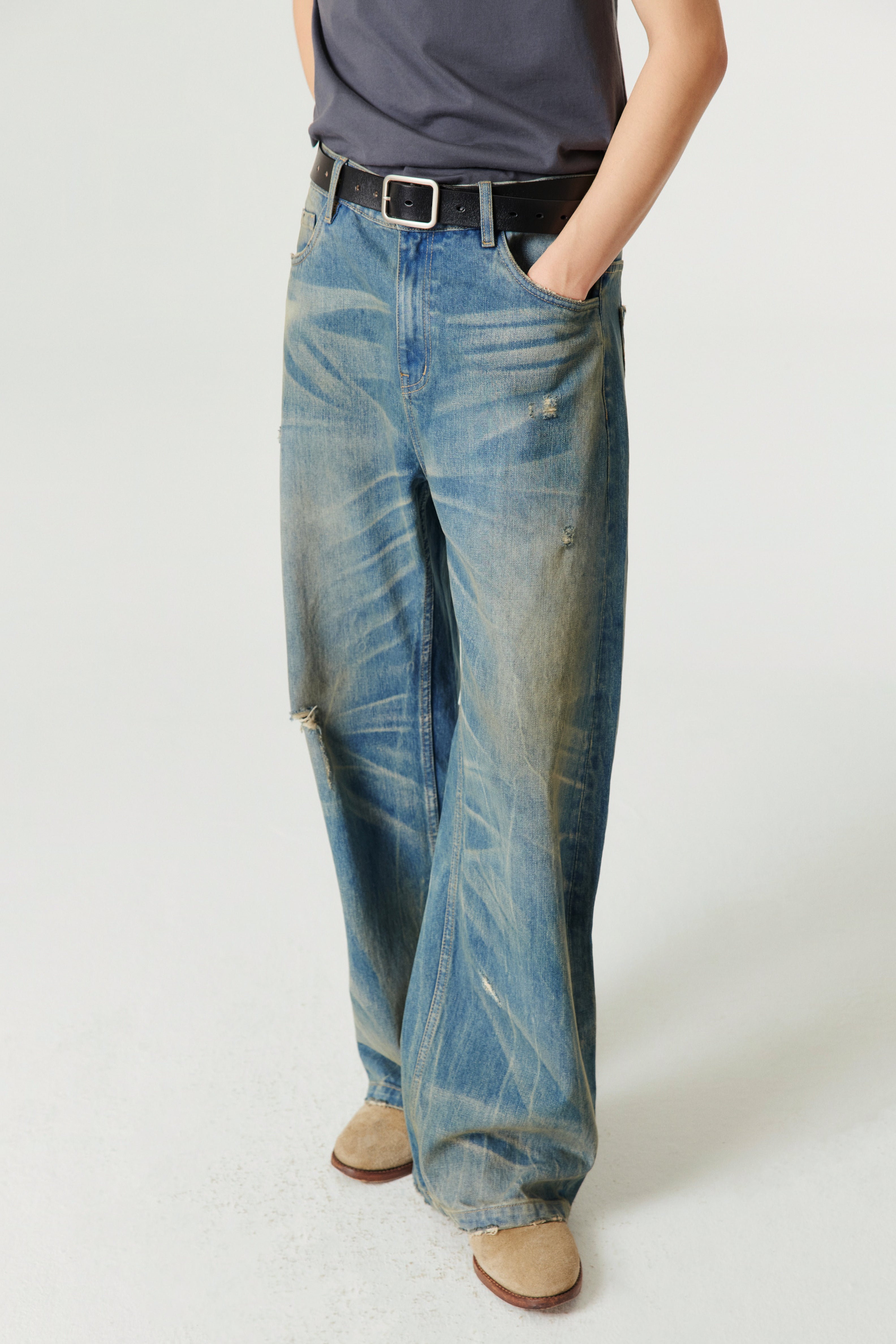 SIMPLE PROJECT NEVADA A-LINE JEANS
