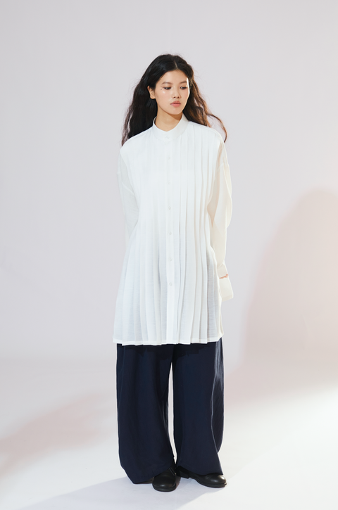 VAPOURBLUE PLEATED SHIRT