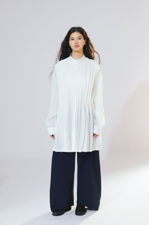 VAPOURBLUE PLEATED SHIRT