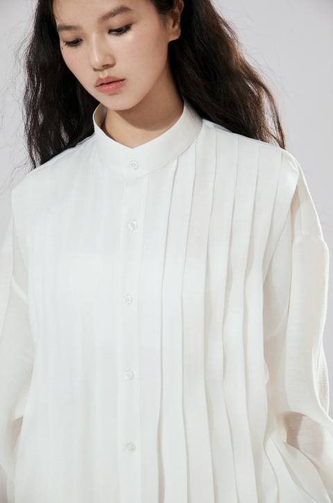 VAPOURBLUE PLEATED SHIRT