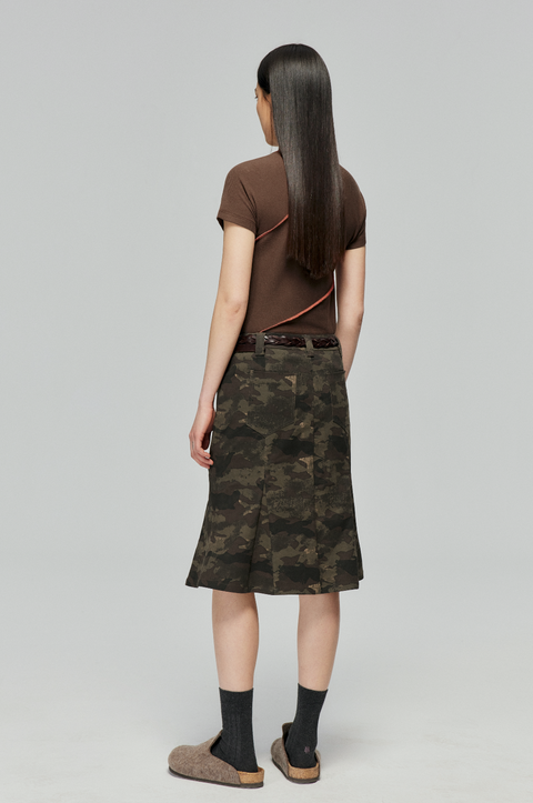 SIMPLE PROJECT CAMOUFLAGE MERMAID SKIRT