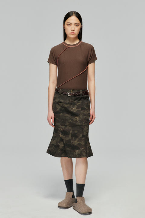 SIMPLE PROJECT CAMOUFLAGE MERMAID SKIRT