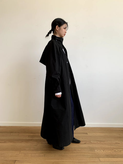 DOSORDONTS STAND COLLAR TRENCH COAT