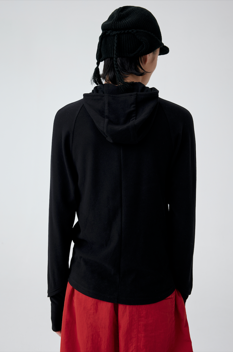 SIMPLE PROJECT ACETATE WOOL HOODY