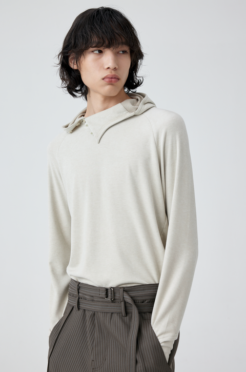 SIMPLE PROJECT ACETATE WOOL HOODY