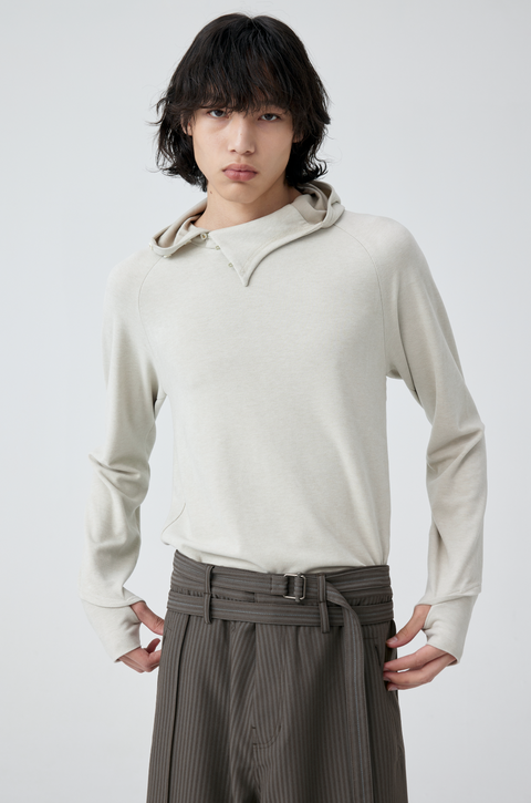 SIMPLE PROJECT ACETATE WOOL HOODY