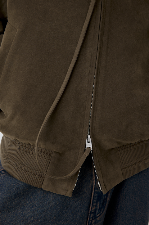 SIMPLE PROJECT SUEDETTE HARRINGTON JACKET