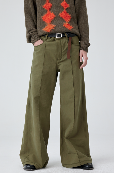 SIMPLE PROJECT WIDE-LEG TROUSERS