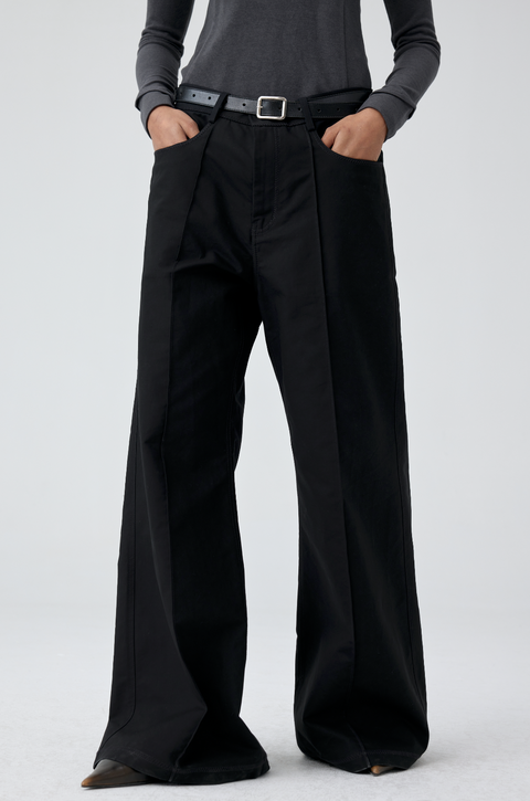 SIMPLE PROJECT WIDE-LEG TROUSERS