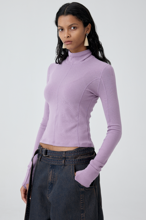 SIMPLE PROJECT SLIM LONG SLEEVE T-SHIRT（WOMEN）