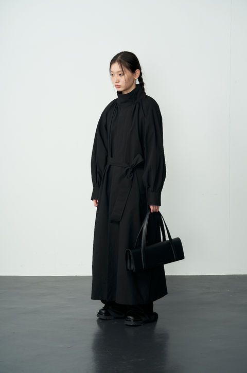 DOSORDONTS STAND COLLAR TRENCH COAT